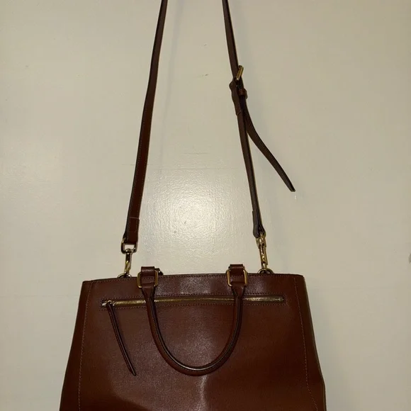 Dooney & Bourke Brown Leather Tote - Picture 6 of 16